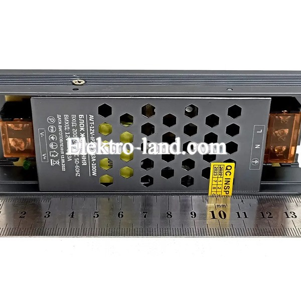Блок питания 100W AVT-100-12V-8.3A мини (100Вт 12В 8.3А) компактный для светодиодной LED ленты, модулей, линеек.